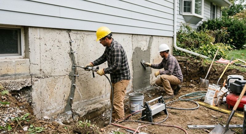 Basement Foundation Repair in Port Royal, VA