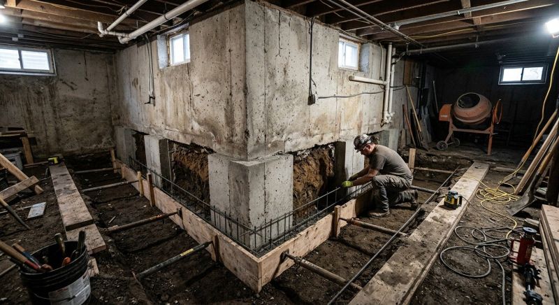 Basement Underpinning in Stafford County, VA