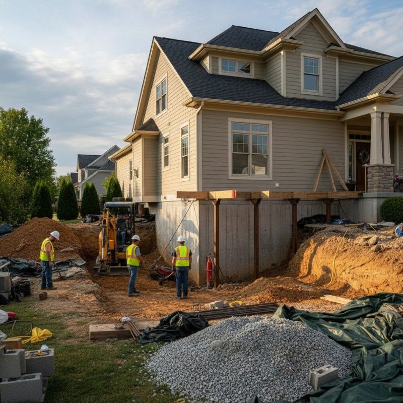 Building Foundation Repair in Triangle, VA