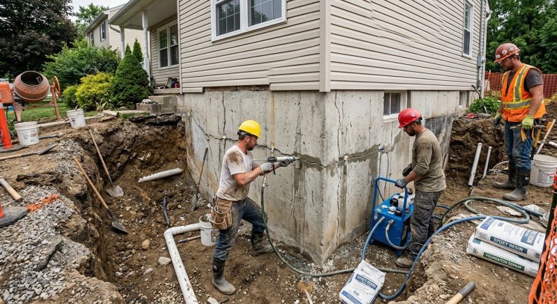 Cracked Foundation Repair in Clifton, VA