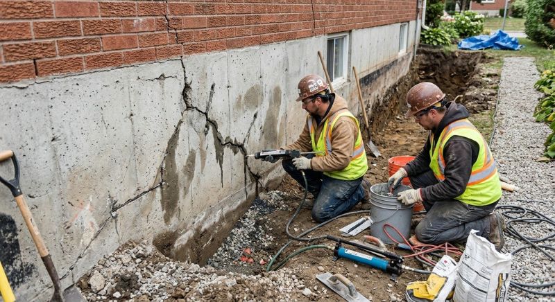 Cracked Foundation Repair in Dumfries, VA
