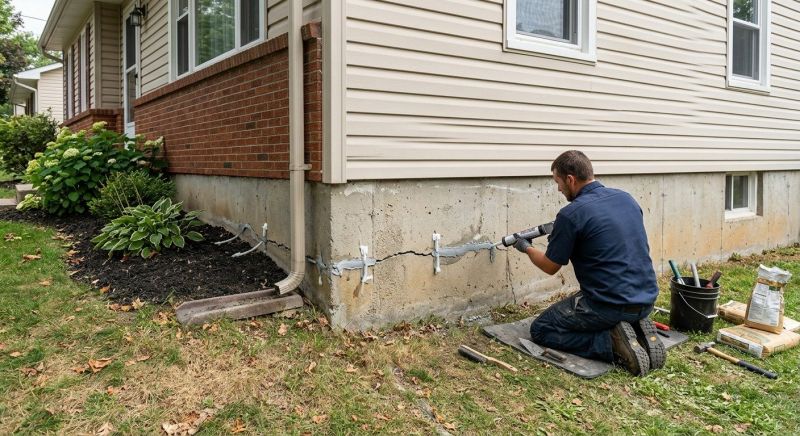 Cracked Foundation Repair in King George County, VA