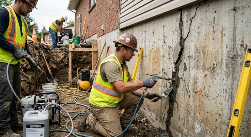 Cracked Foundation Repair in Lorton, VA