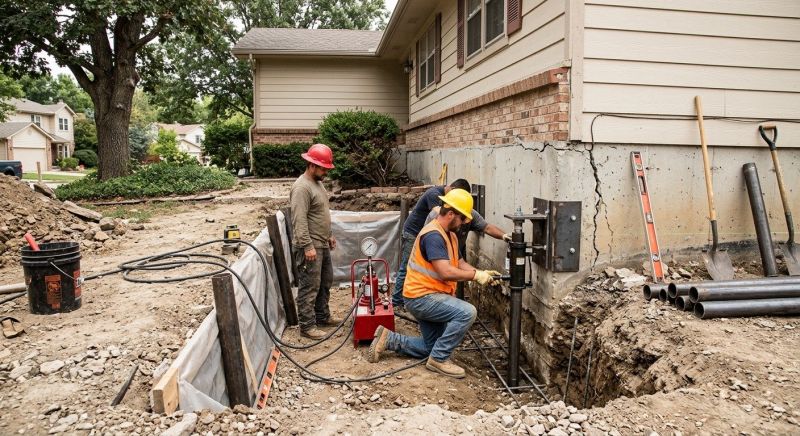 Cracked Foundation Repair in Manassas, VA