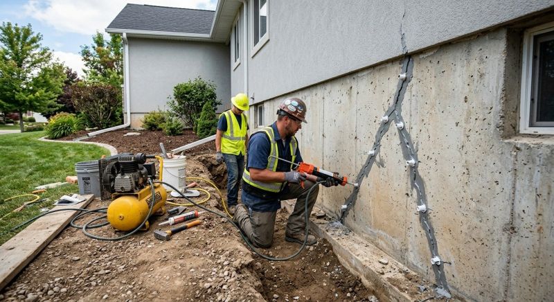 Foundation Crack Repair in Catlett, VA