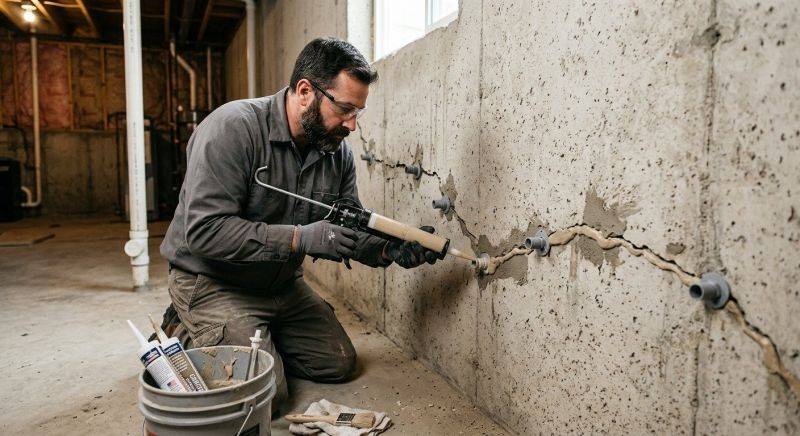 Foundation Crack Sealing in Stafford County, VA