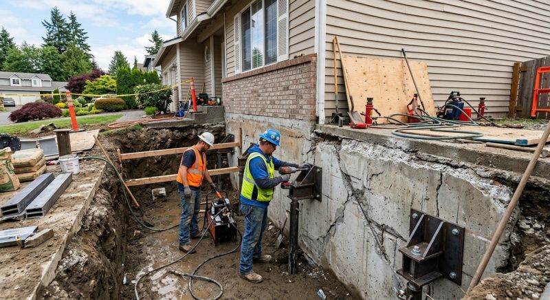 Foundation Damage Repair in Remington, VA