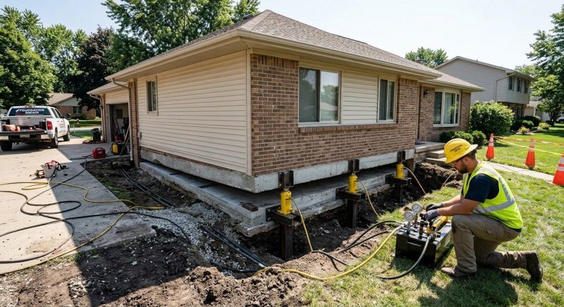 Foundation Lifting in Spotsylvania, VA