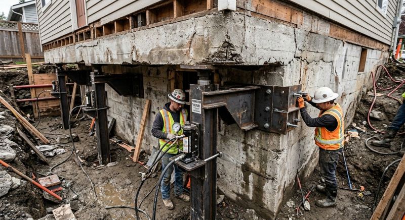 Foundation Lifting in Woodbridge, VA