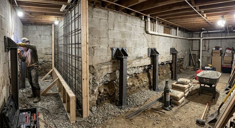 Foundation Stabilizing in Remington, VA