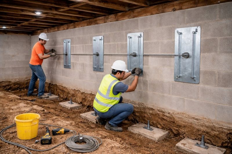 Foundation Stabilizing in Triangle, VA