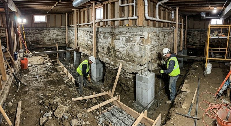 Foundation Underpinning in Stafford County, VA