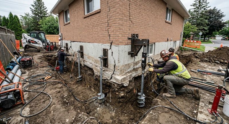 Sinking Foundation Repair in Bealeton, VA
