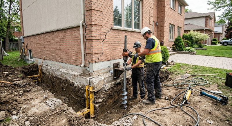 Sinking Foundation Repair in Lorton, VA