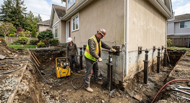 Sinking Foundation Repair in Nokesville, VA