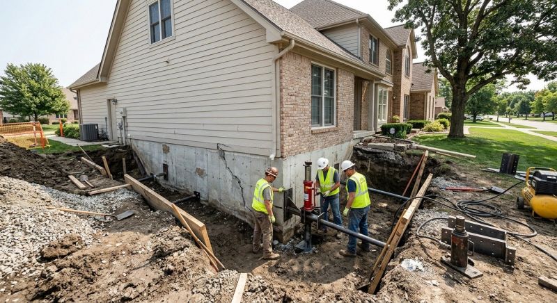 Sinking Foundation Repair in Triangle, VA